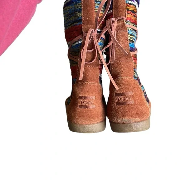 Toms Multicolor Blanket Boho Ankle Boots - Picture 4 of 8